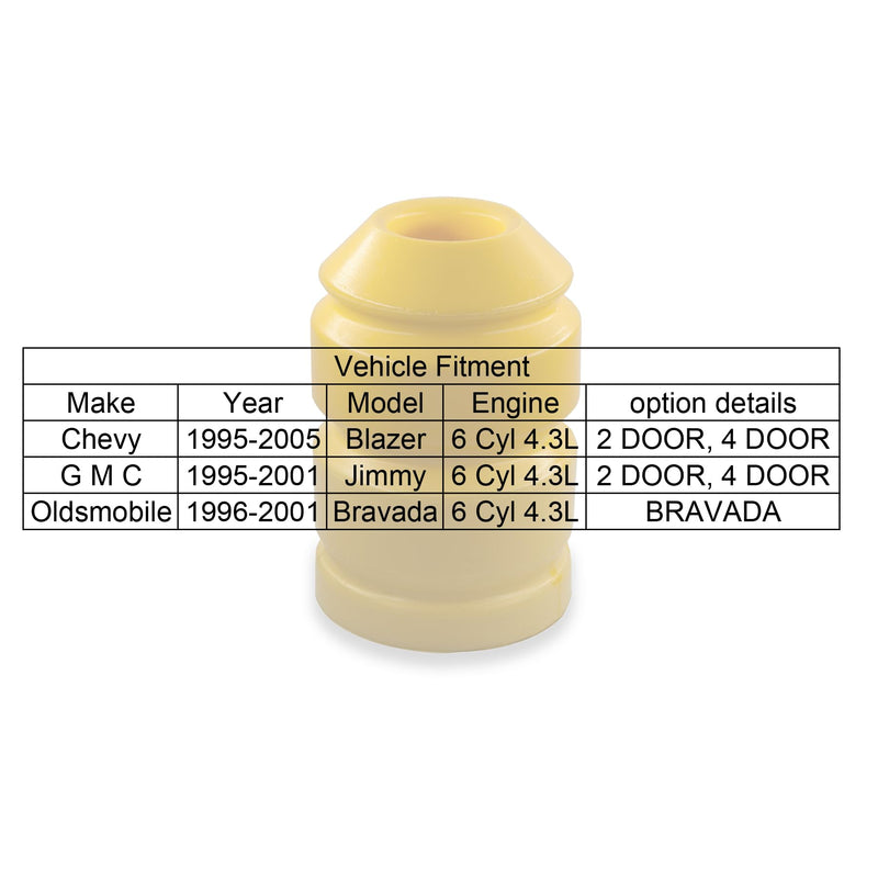 Rear Bump Stops, Rear Jounce Bumpers Compatible with Oldsmobile 1996-2001 Bravada, Chevy 1995-2005 Blazer, 1995-2001 Jimmy