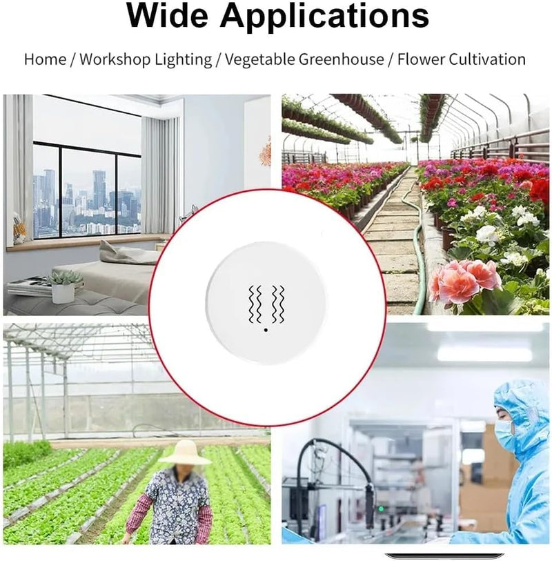 Haozee Smart Vibration Sensor Alarm, Real-time Monitoring | Door/Window Vibration Detection Alarm for Home Security, App Remote Control,Supports Home Assistant Zigbee2MQTT