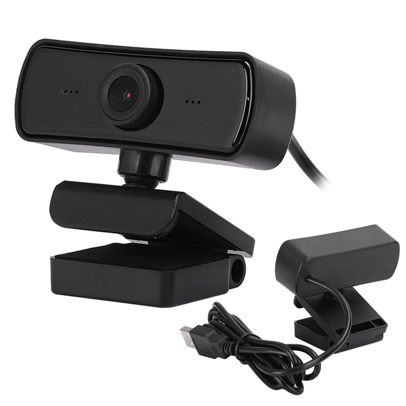 Yoidesu 143 Webcam, 4K PC Camera USB DriveFree Webcast and Builtin Microphone Adjustable Web Camera for Online Teaching, Video Meeting, Remote Work (Black) Black