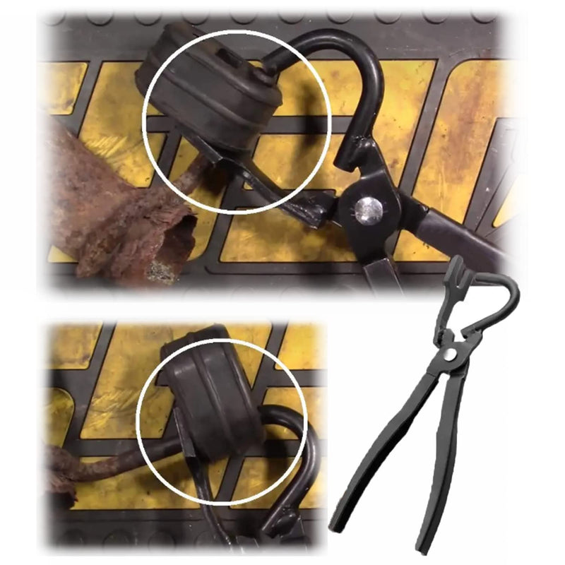 Exhaust Hanger Removal Tool,Rubber Bracket and Exhaust Hanger Separation Exhaust Pliers,Compatible with All Exhaust Rubber Hangers