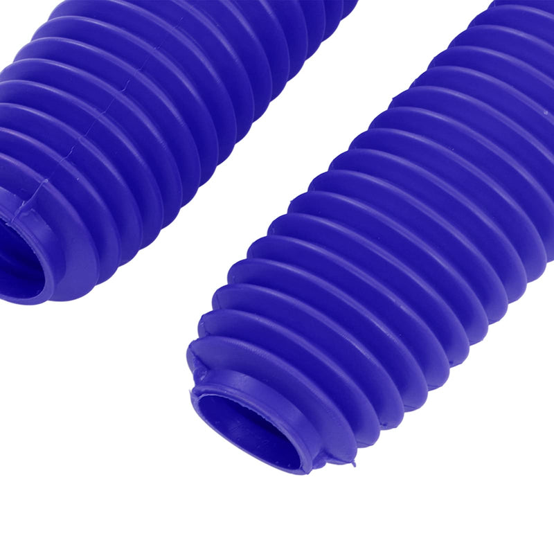 Motorcycle Shock Absorber Boots,Pair Motorcycle Front Fork Shock Boots Dust Cover Replacement for RM125 DR250 DRZ400 400 (Blue) Blue