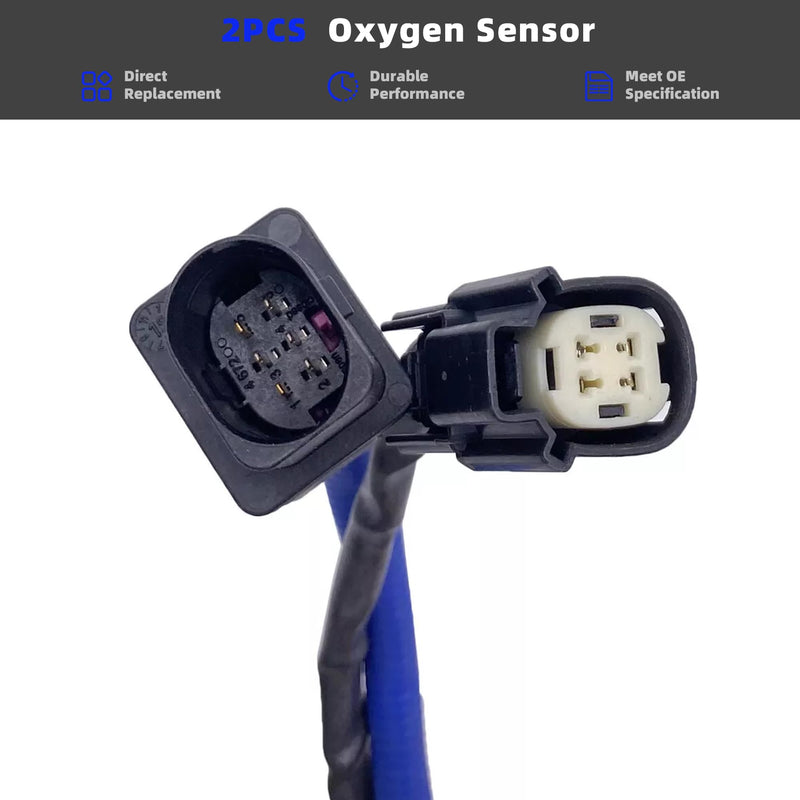 Generic 2PCS 234-5113 234-4575 Oxygen O2 Sensor Compatible with 2012-2014 Ford Focus Fusion 2015 Lincoln MKC Upstream & Downstream Oxygen Sensor Set