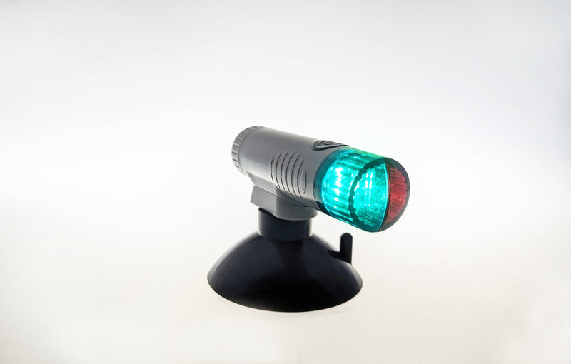 Pactrade Marine Battery Navigation Lights for Boats LED - Portable Red/Green Bow Light (Suction Cup Mount) - Kayak Fishing Accessories, Jon Boat Accessories Marine