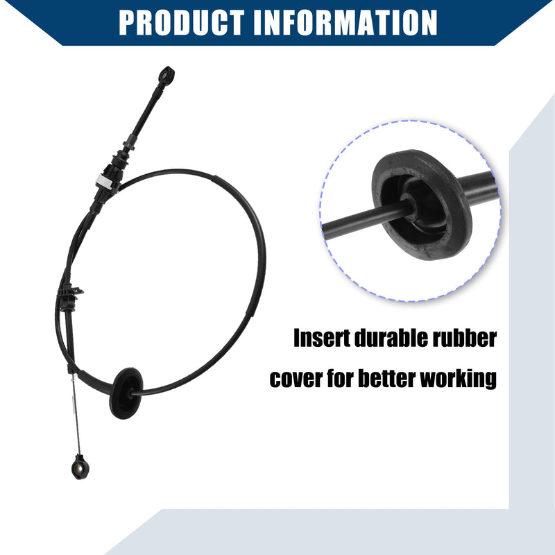 F5TZ-7E395-A/Inner/Automatic Transmission Gear Shifter Cable for Ford F150 1992-1996 for Ford Bronco 1992-1996 / Auto Trans Control Lever Cable/Plastic / 1 Pcs/Black