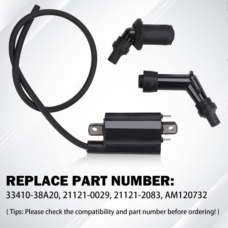 Ignition Coil for Kawasaki Mule 3010 4010 2510 2500 2520 3000 3020 4000 4010 KAF 620 650 FD620D FD611V FD661D FD440V FD501D FD501V VN 800 Vulcan Coil Replace 21121-2092 33410-38A20 21121-2083 AM120732
