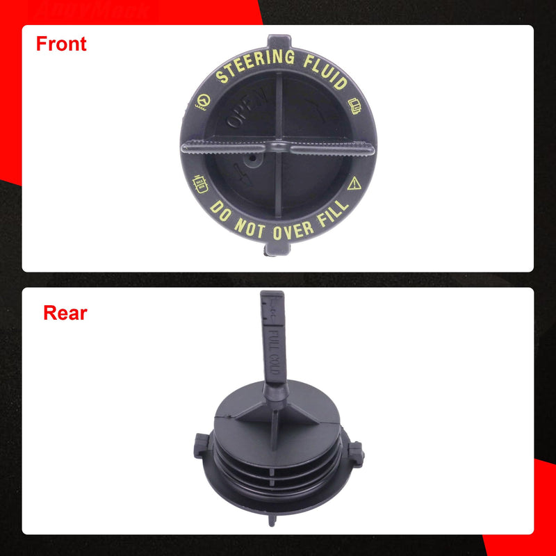 82582 Power Steering Cap Compatible with Ford F150 F250 F350 Mustang Ranger Lincoln Mark Vi Mercury Capri Colony Park Replace E3FZ3A006A