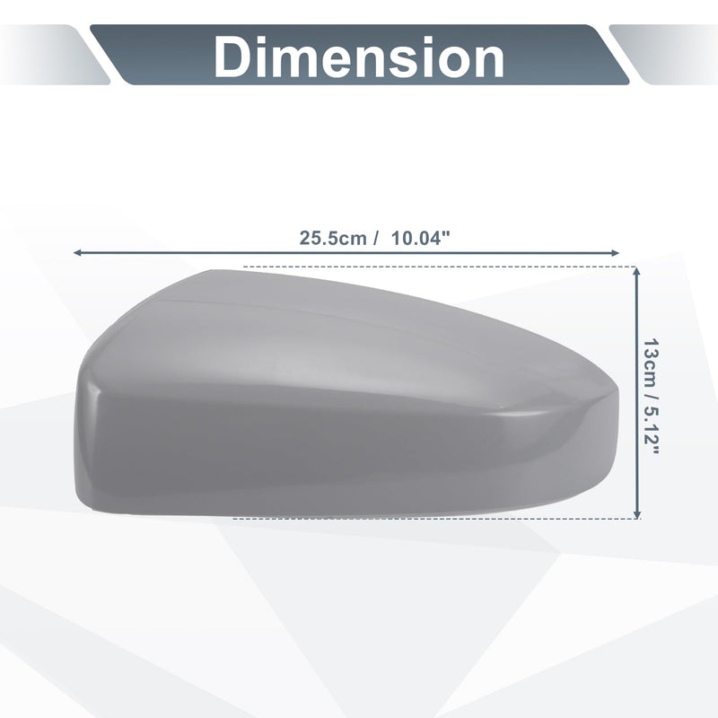 X AUTOHAUX 1 Set Car Rear View Driver Passenger Side Mirror Cover Cap Replacement Gray for NISSAN SENTRA 2007 2008 2009 2010 2011 2012 Mirror Guard Covers
