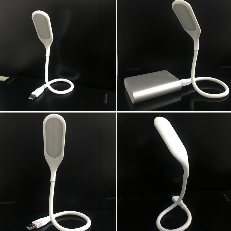 Flexible Foldable LED Reading Desk Lamp, USB Touch Portable Night Light Suitable for Bedroom Living Room Laptop Use