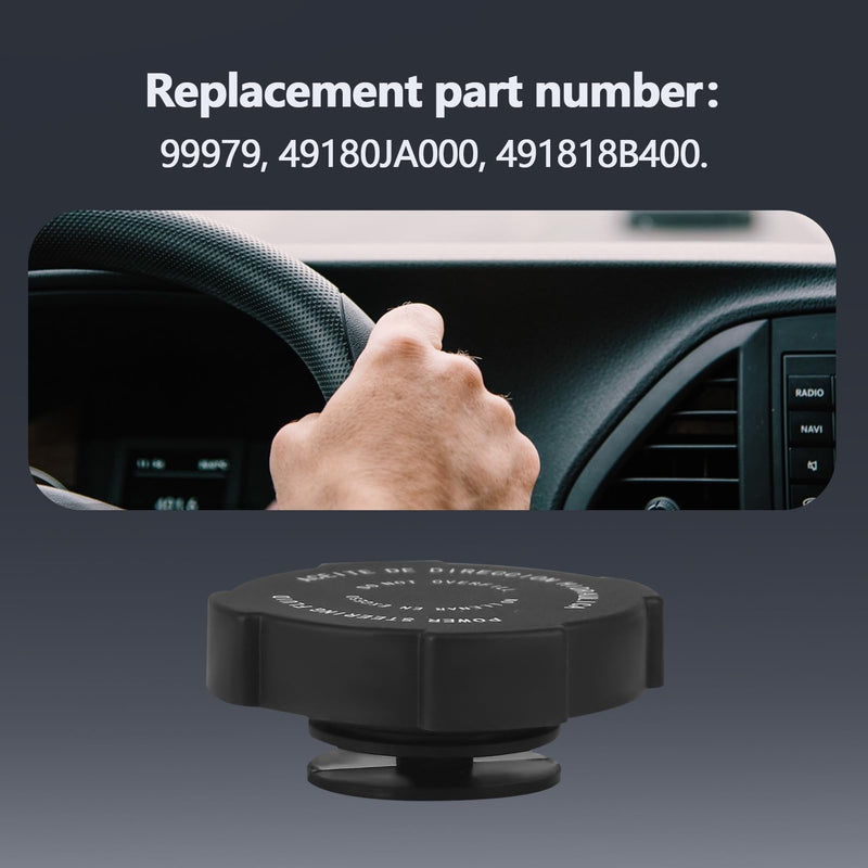 Power Steering Reservoir Cap Compatible with Nissan Altima Armada Frontier Maxima Pathfinder Armada Quest Titan Xterra Sentra Frontier Altima Selected Models Replaces 99979 9180JA000 491818B400