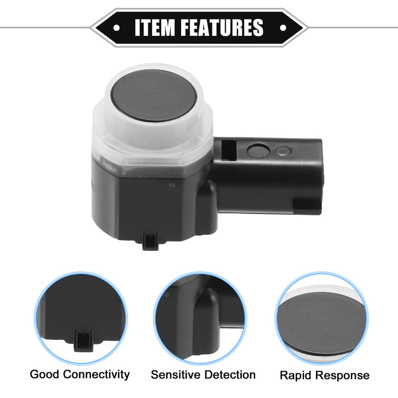 4 Pcs Reverse Parking Assist Sensor Compatible for Ford Explorer 2011-2015, for Ford Flex 2013-2019, Durable ABS Plastic Black Rear Bumper Parking Assist Sensor