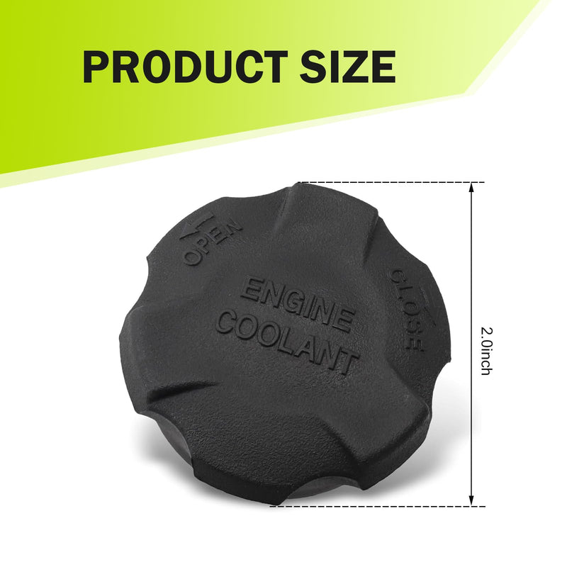 Car Radiator Tank Cover, Coolant Reservoir Cap, #2544126100 Seal Cap, Compatible with Hyundai Kia Santa Fe (Black)
