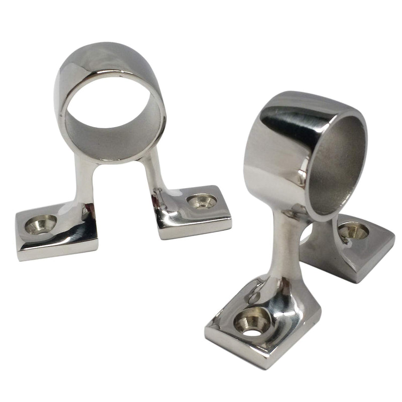 Pair of 316 Stainless Steel Marine Grade Boat Hand Rail Railing Fitting Center Bracket Stanchion (I.D.26MM) Hardware for 1in Tubing