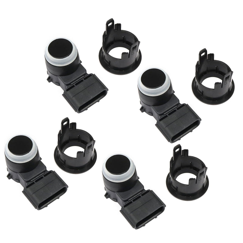 XQSMWF 39680TZ5A01 4Pcs Bumper Parking Sensor and Retainer Fit for Acura MDX RLX 2014-2016 TLX 2015-2016 3.5L, Replace 39681TZ5A0 39680-TZ5-A01 Parking Aid Sensor Black
