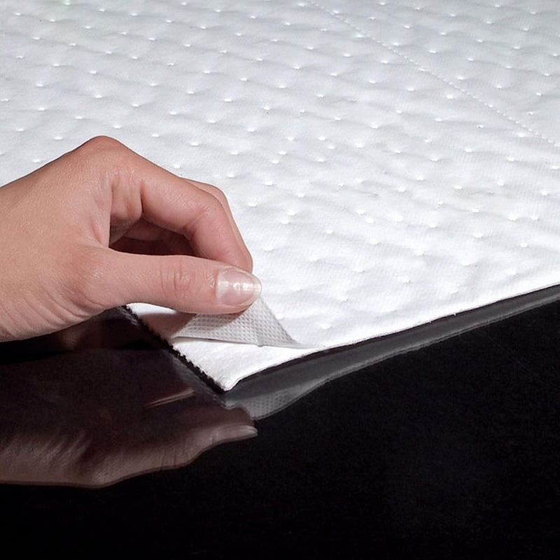 Sandhill Tools Heavy Weight Oil and Fuel only Absorbent Pads, 15" x 18" High Absorbency Oil Mats, Oil Absorbing Sheets (Pack of 10)