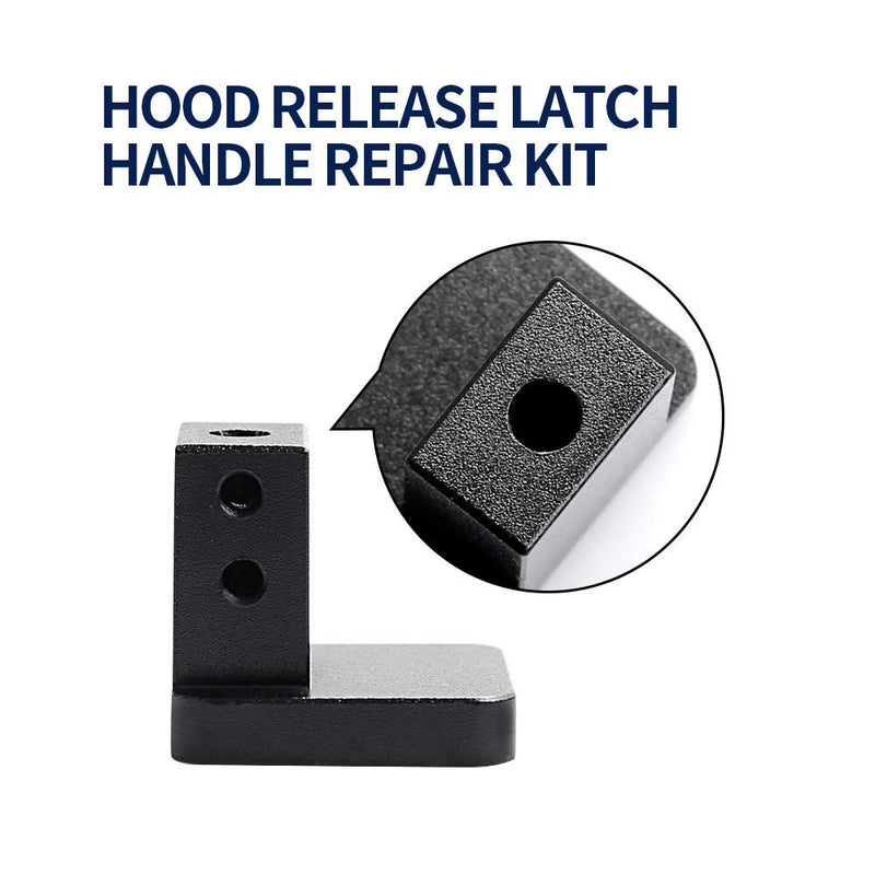 Hood Release Latch Handle Repair Kit Replacement for Honda Civic 96-2011, CR-V 97-2006, Element 03-2011, Heavy Duty Billet Aluminum Hood Latch Release Cable Repair Kit