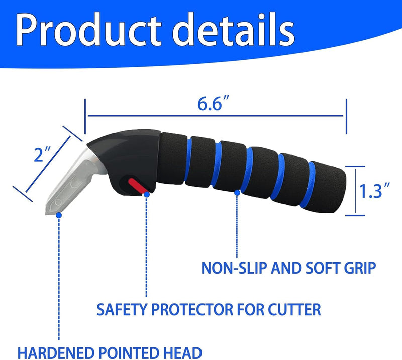 Car Door Handle for Elderly Car Assist Support Handle Multifunction Car Door Latch Bar for Seniors and Handicapped(Blue) Blue