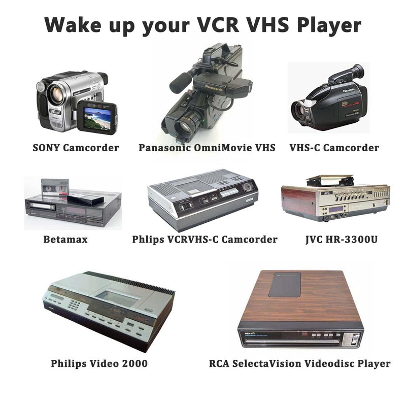 RF Demodulator Coax to HDMI UHF Modulator VHF Adapter Coaxial Converter for JVC Videodisc Betamax VCRs VHS Camcorder Video CD Player Magnavox Odyssey Atari 2600 to HDTV HD Digital Projector Monitor TV