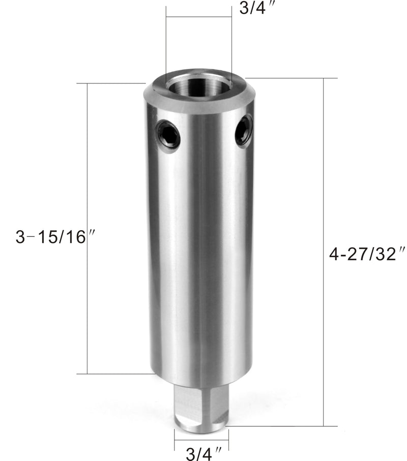 Weldon Shank Adapter JESTUOUS for 3/4 Inch Annular Cutter Extension 100mm Alloy Steel Heavy Duty Tool