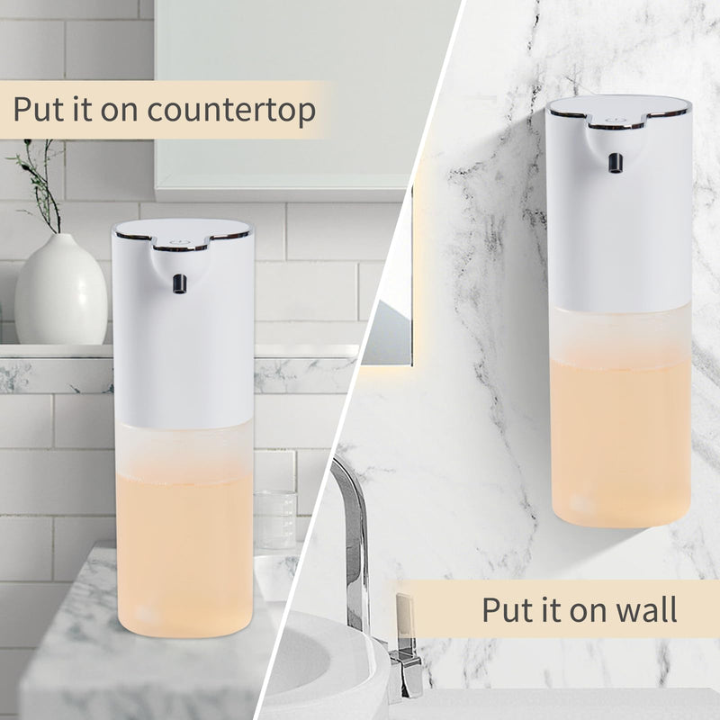 V9 Automatic Foaming Soap Dispenser - Touchless, 4-Level Adjustable Foam, 1200mAh Large Capacity Rechargeable Battery, Design for Bathroom, Kitchen
