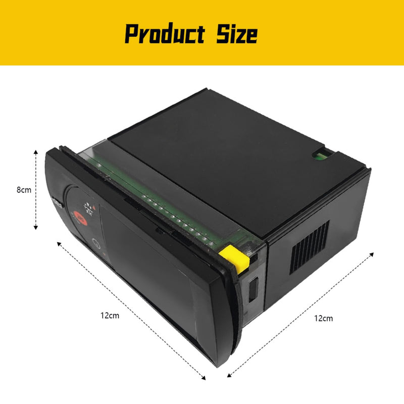 Temperature Controller PJEZS0H100 Compatible with Carel and All Refrigerator Types, 115V Digital Thermostat with Temperature Sensor Probe, Mounting Hardware and Instructions