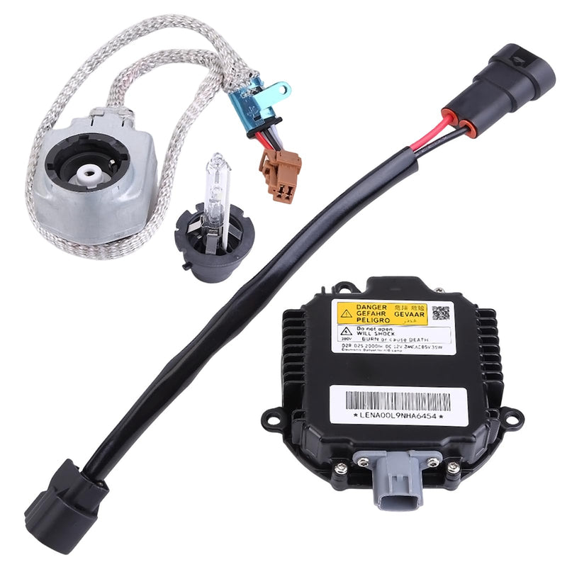 Xenon Headlight Ballast Control Unit with Igniter & D2S Bulb 28474-89904 Fit for Nissan 350Z Altima Maxima Murano Rogue 350ZR, for Infiniti G35 G37 M35 M45 FX35 FX45 Q40 Q50 QX60 QX70 QX80