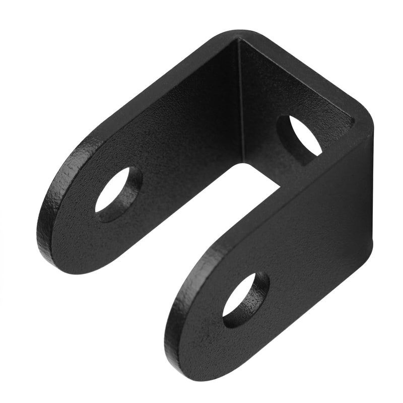 GBGS 20 Pcs 1" U Brackets,1/8"(3 mm) Thick, Black Powder Coating
