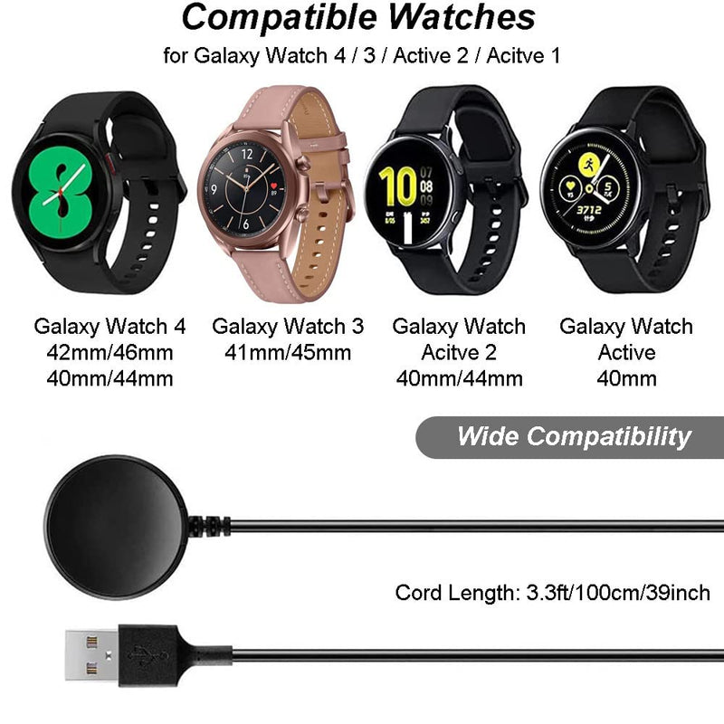Charger for Samsung Galaxy Watch 4/Galaxy Watch 3/Galaxy Watch Active 2, Replacement Charging Cable for Galaxy Watch 6/5/4/3/Active 2 Smart Watch