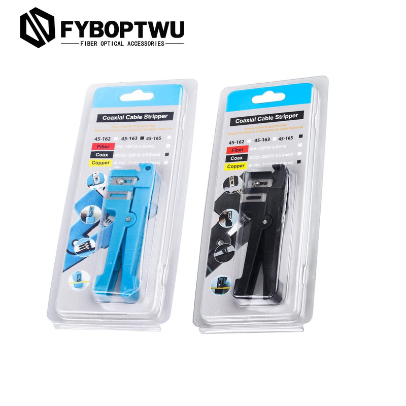 10pcs Coaxial Cable Stripping Cutter Tool Coaxial Cable Stripper Fiber Optic Jacket Stripper Cable Cutter Crimper, 5pcs 45-163 & 5pcs 45-165 10