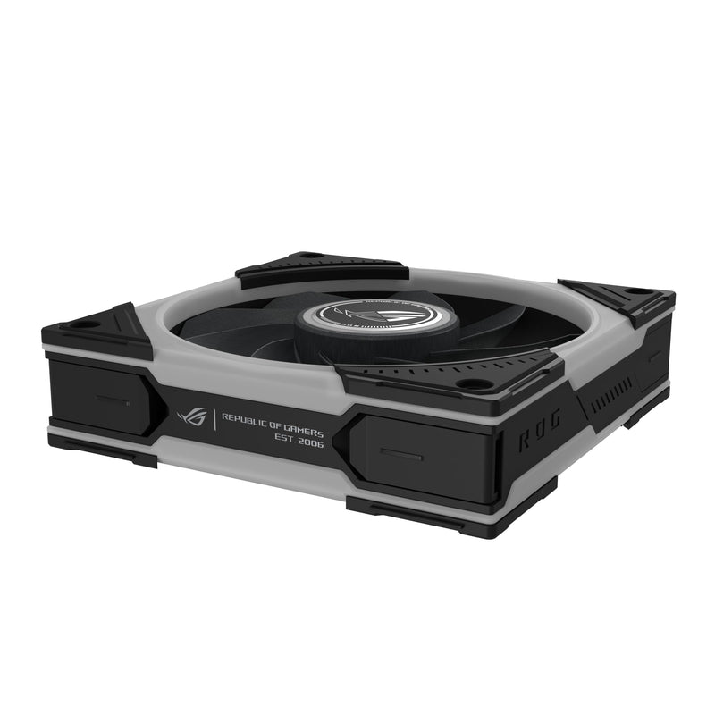 ASUS ROG Eurux GR120 ARGB Reverse PWM Fan Single Pack 120mm PWM, 2200RPM, Patented Daisy-Chain, Custom Lighting Effects