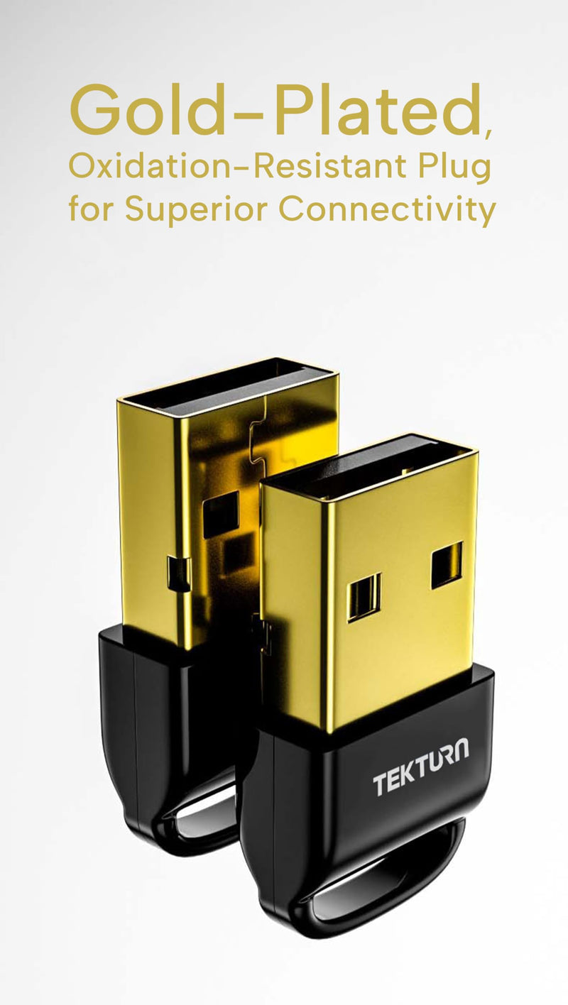 USB Bluetooth 5.3 Adapter: Plug-and-Play, Nano Design, EDR & BLE, Compatible with Windows 11/10/8.1/7, Desktop, Laptop, Supports Headphones, Keyboard, Mouse, Speakers, Printer