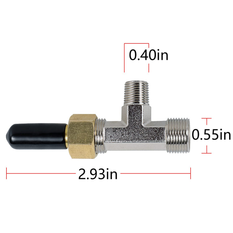 Bonbo Bleeder Tee Kit Replacement for Seastar 3004.6439 HF4202 Compatible with All Baystar Cylinders (2pcs)