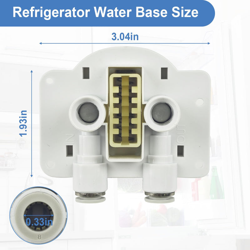 UPGRADED 242009602 242009601 Refrigerator Water Base Compatible With Frigidaire Electrolux Kenmore, Replace for 242009602 242009601 1513157 AP6328949 PS12364175 4585679 AH2363931 EA2363931 PS2363931