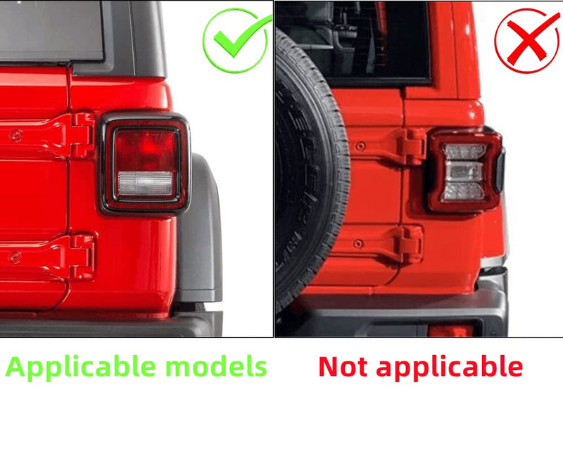 [AUSTRALIA] - POETRYXIAO Tail Light Cover Guard with Paw Print Style (Halogen Tail Light) for Jeep Wrangler 2018-2023 JL Sport/Sports(Paw Print) JL(Dog Paw)