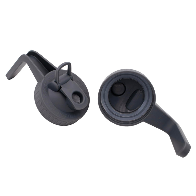 Charcoal Gray Pour & Store Pitcher Lid with Handle for Mason Jars (3 Pack, Wide Mouth)