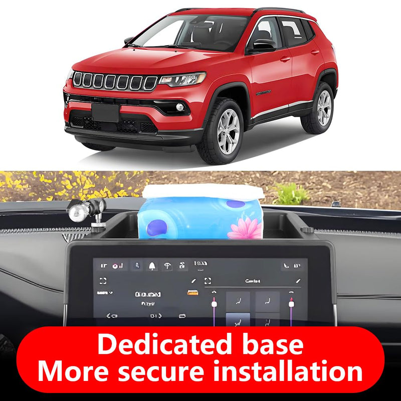 Car Phone Holder Center Console Organizer for Jeep Compass 2022-2026【Only 10.1-inch Screen】 Auto Accessories Navigation Bracket Interior Decoration Mobile Cell Phone Mount case for Jeep Compass 2022-2026【10.1-inch Screen】