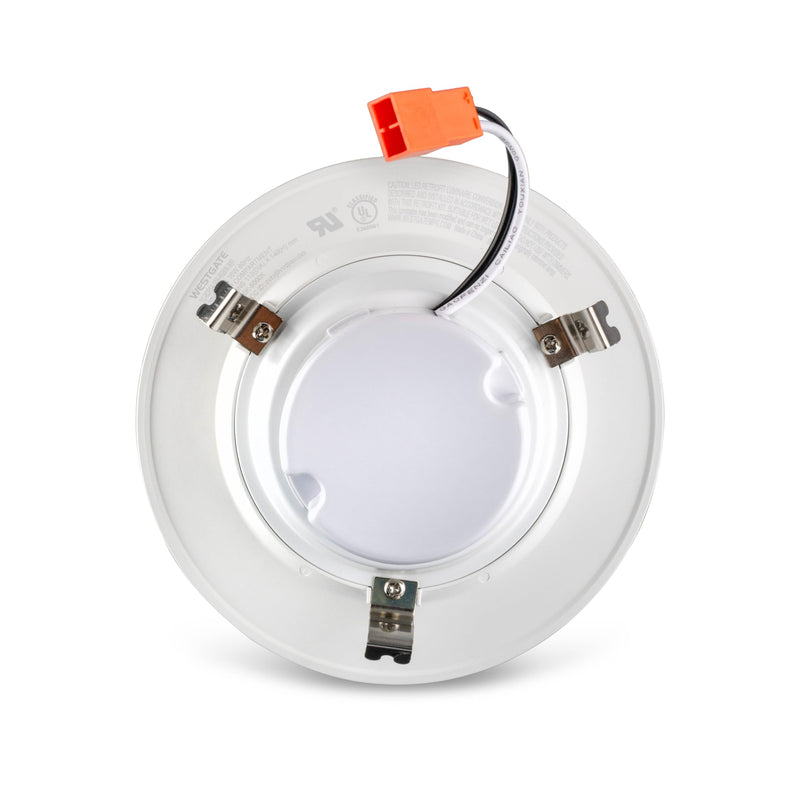 Westgate TC-RDPS4-10W-RGBW-WIFI 4 Inch Round LED Trim Downlight, 10W, White Finish - Compatible with Alexa, Works with Google, Ceiling Light, Multi CCT from 2700K to 5000K