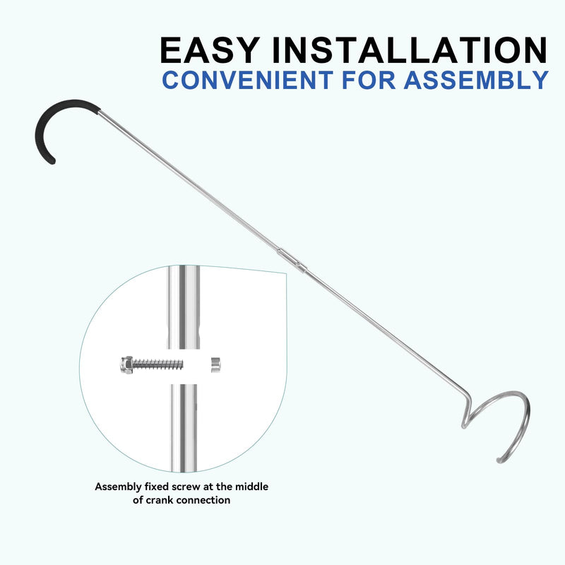 SQUEEZE master Compost Aerator-Compost Turner and Mixing Tool-Garden Aeration Tool 31.5 inches
