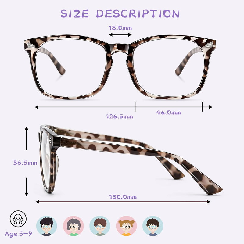 Kids Blue Light Blocking Glasses Age 2-5, Toddler Gaming Computer Eyewear | Features Anti Reflective Clear Lenses To Minimize Screen Glare And Support Comfort During Computer And Tablet Play. A1 Purple + Pink + Transparent Blue Age 2-5 Yrs