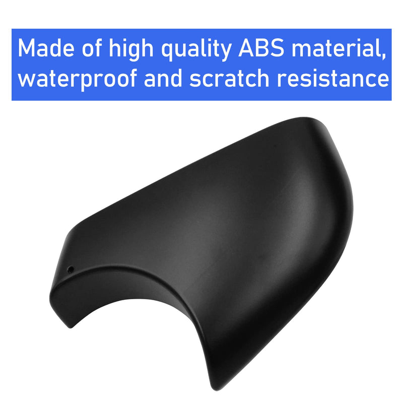 Jaronx Compatible with Tesla Model Y Mirror Bottom Cover 2018-2024, Right Passenger Rearview Mirror Lower Base Cover, Side Mirror Base Cover Replacement for Tesla Model Y Wing Mirror Repair(Right) Right Side Black