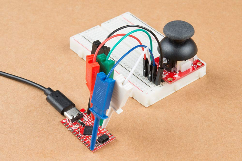 SparkFun Qwiic Pro Micro - USB-C (ATmega32U4) - Compatible with Arduino Development Board 5V/16MHz microcontroller AP2112 3.3V Voltage Regulator Castellated PTH pin Pads Reset Button Maximum 6V Input