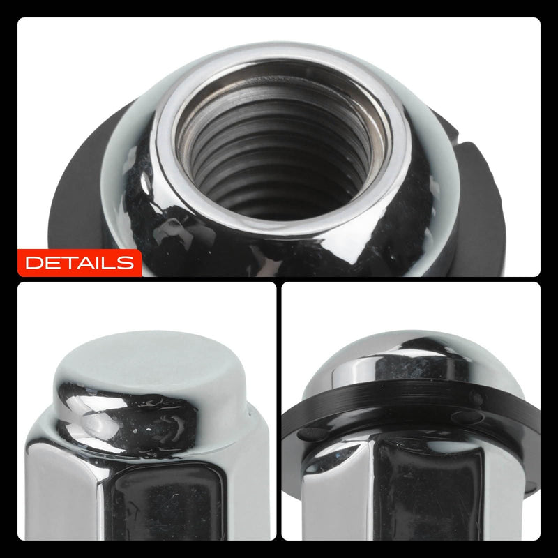 A-Premium 20Pcs M12-1.50 Wheel Lug Nuts Compatible with Honda CR-V, HR-V, Civic, Accord, Crosstour, CRX, Element, Fit, Insight, Odyssey, Pilot, Prelude & Acura CL, CSX, EL, ILX, Integra & Isuzu Oasis