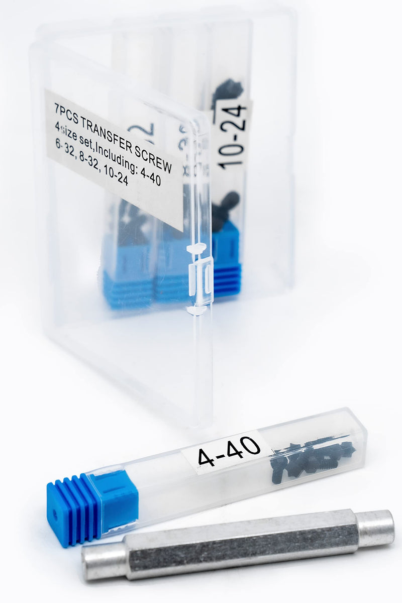 Transfer Screw Set (25 PCS 10-24, 8-32, 6-32, 4-40 Set) 25 PCS 10-24, 8-32, 6-32, 4-40 Set