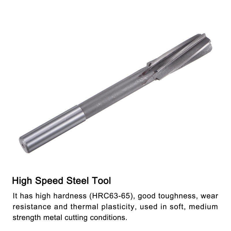uxcell Chucking Reamers, 20mm H7 4241 High Speed Steel Spiral Flutes Lathe Machine Reamer Milling Cutter
