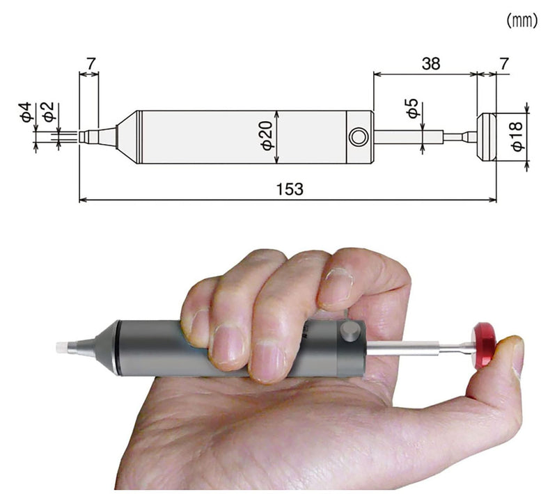 ENGINEER Solder Sucker Made in Japan Professional Grade Desoldering Pump | High-Power Suction, Heat Resistant (max. 350℃) SS-03 (New Version)