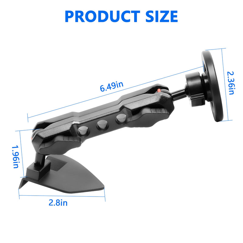 Magnetic Phone Mount for 2018-2023 Jeep Wrangler Jl & 4XE Gladiator JT | Cell Phone Dash Mount with 360° Dual-Ball, Jeep Magnetic Phone Mount interior Accessories, OEM Screws Dash Mount Install for 2018-2023 JL
