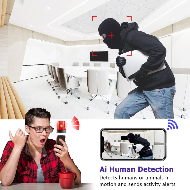 Mini Spy Cameras 1080P Indoor Hidden Camera Wireless, Mini Cameras, Home Security Cameras with Motion Detection, Night Vision