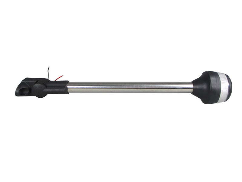 Pactrade Marine Boat Pontoon LED All Round Anchor Fold Down Light SS Pole 10-30V 9-1/2''H 2NM USCG A16 Certified