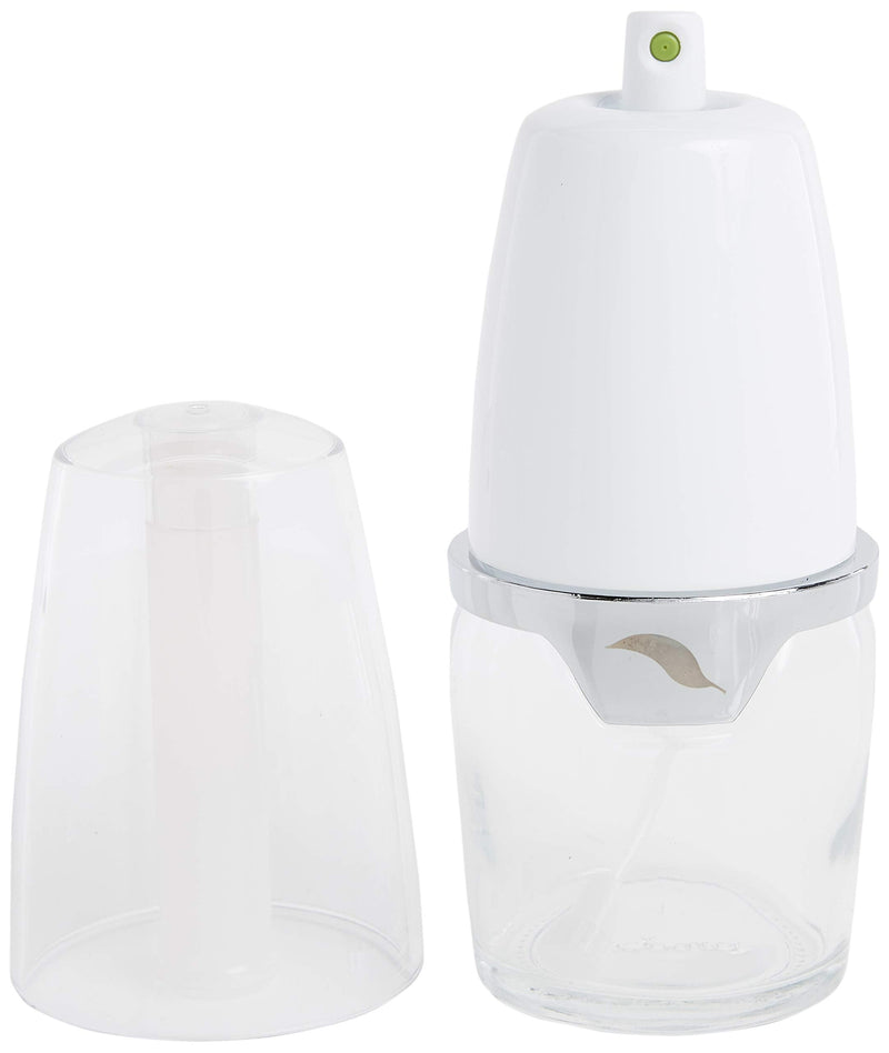 Prepara Deluxe Oil Mister, Chrome Band, White/Chrome Deluxe White