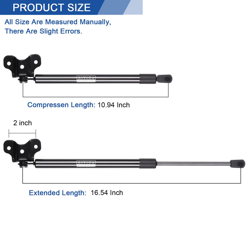 Front Hood Struts Shocks Lift Supports Gas Springs 4157 Compatible with Honda Accord 2003 2004 2005 2006 2007 Replacement SG326013, Pack of 2 2003-2007