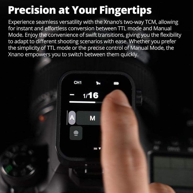 Godox X3C X3 C X3-C Trigger, Godox Flash Trigger, Touch Screen TTL Wireless Flash Trigger, with TCM Conversion, Built-in 3.7V 850mAh Li-Ion Battery, Approx 7 Days Standby for Canon Cameras (X3-C)